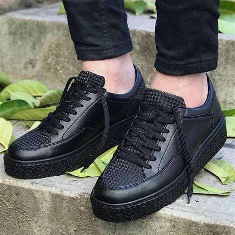 all black designer sneakers men.